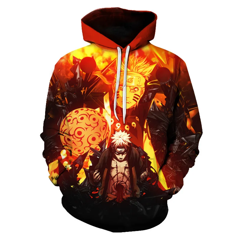 

Spring and Autumn Men's Women's Anime 3D Printing Hoodie Sweatshirt Casual Harajuku Pullover Cartoon Boys Girls White Jackets