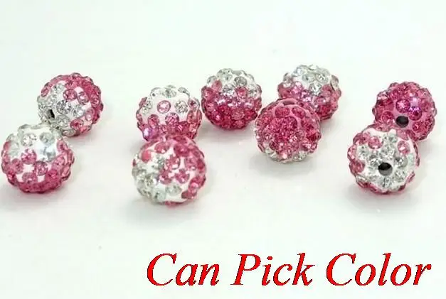 Fhg2 10 мм смешанный градиент изменение красочные хрустальные бусины диско шар