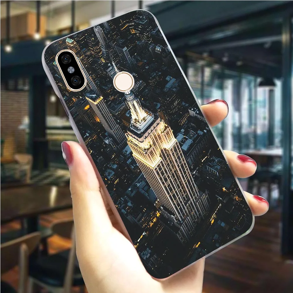 Чехол для телефона Mi A2 Lite New York Night View чехол A1 5X 6X 6 8 9 9se Mix 2S 9T Pro CC9E CC9 A3 Poco F1|Бамперы| |