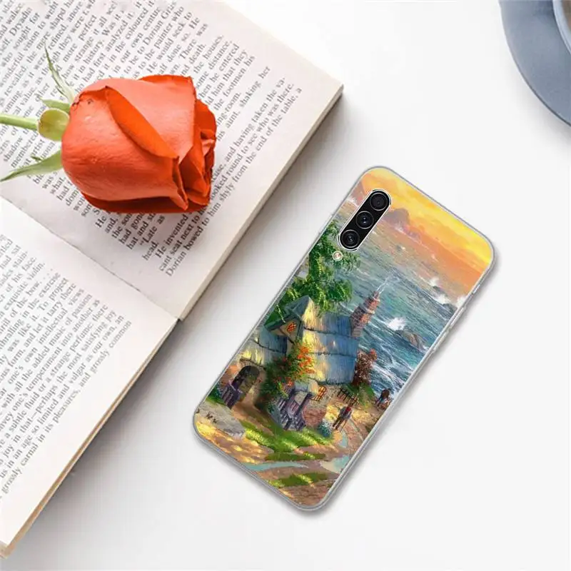 

Retro Art Oil Painting Phone Case For Samsung A S M Note 9 10 20 fe 21 71 30 ultra plus 5g 11 31 51 s