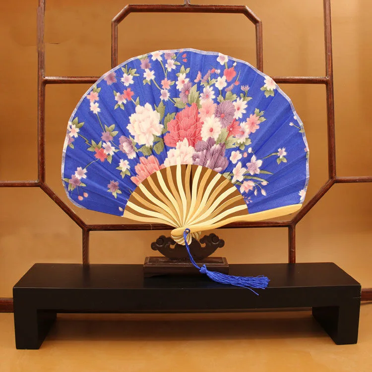 Складной веер в японском винтажном стиле для вечеривечерние танца Ручной Веер