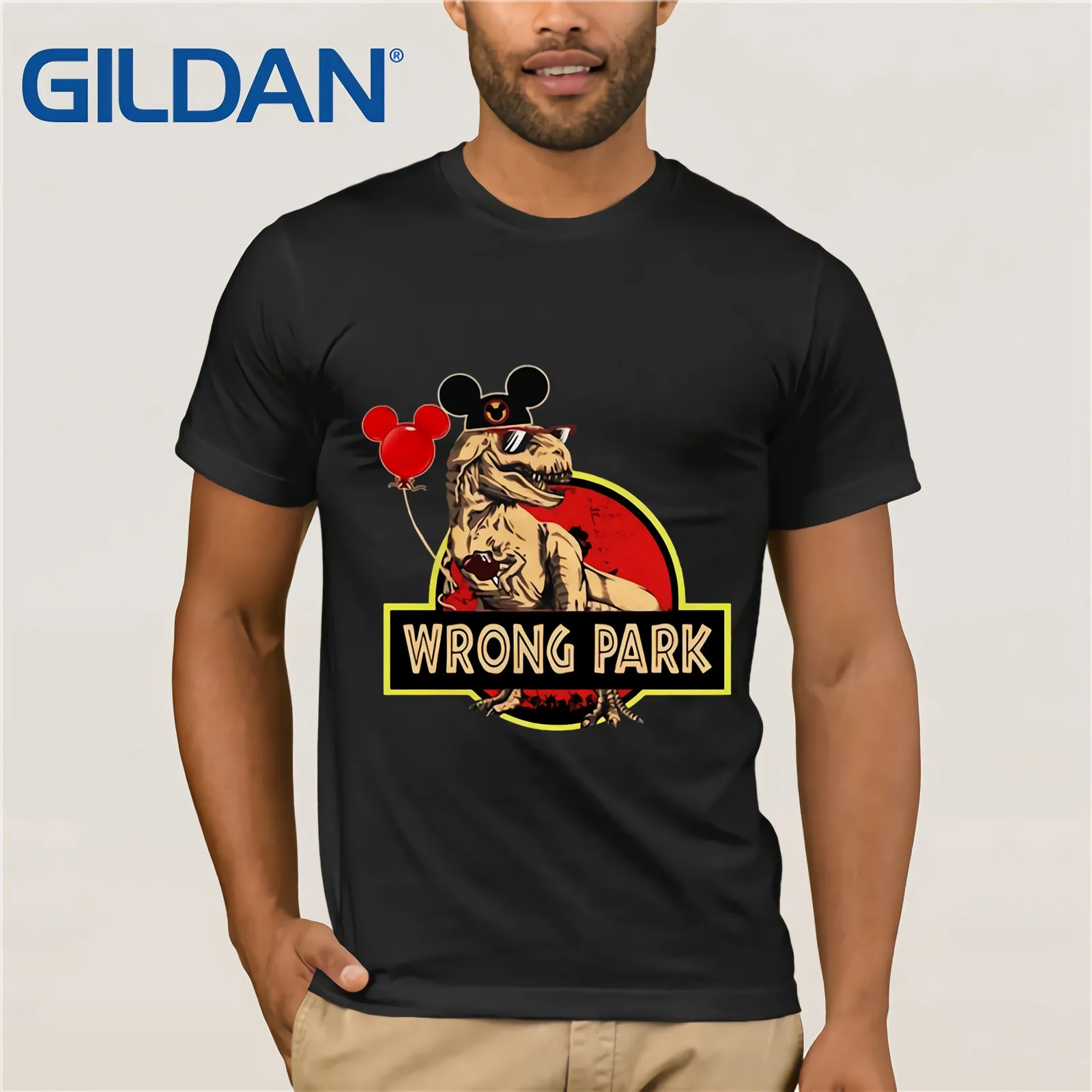 Футболка с принтом World Wrong Park 2019 Летняя мужская футболка коротким рукавом |
