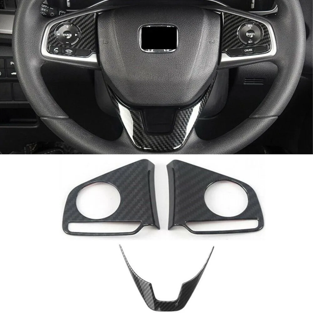 

Parts Steering Wheel Cover Replacement Inner Trim 3PCS/kit Accessories