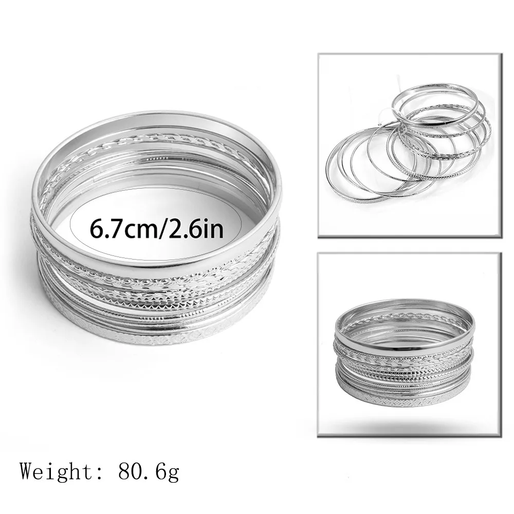 IngeSight.Z 11 шт./компл. винтажная Геометрическая большая круглая звеньевая цепочка