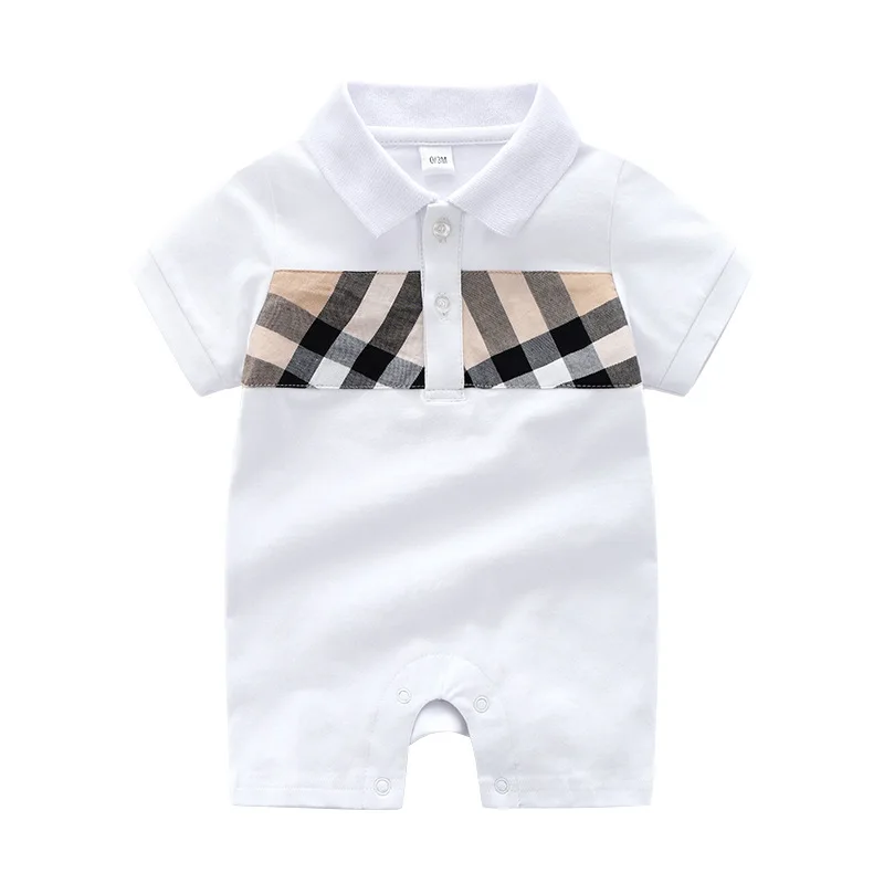 

Newborn Baby Boy Clothes Summer Fashion Brand Style Short Sleeves Cotton Baby Girl Romper 0-24 Month