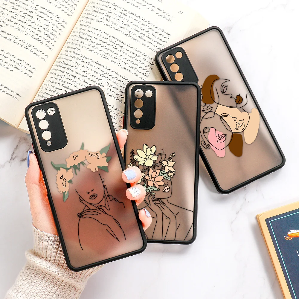 Honor 50 Case for Huawei P30 Lite P40 Pro P50 Case Honor 10X Lite 20s 30s 50 SE 10i 20i 8X 9A 9X P Smart 2021 Aesthetics Covers 