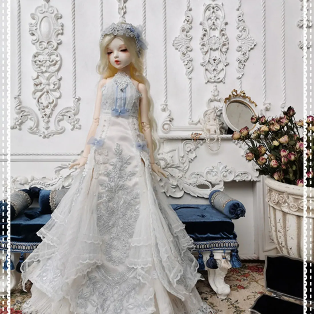 Ретро платье Блюз для шарнирных кукол 1/3 модель 1/4 обучающие игрушки девочек