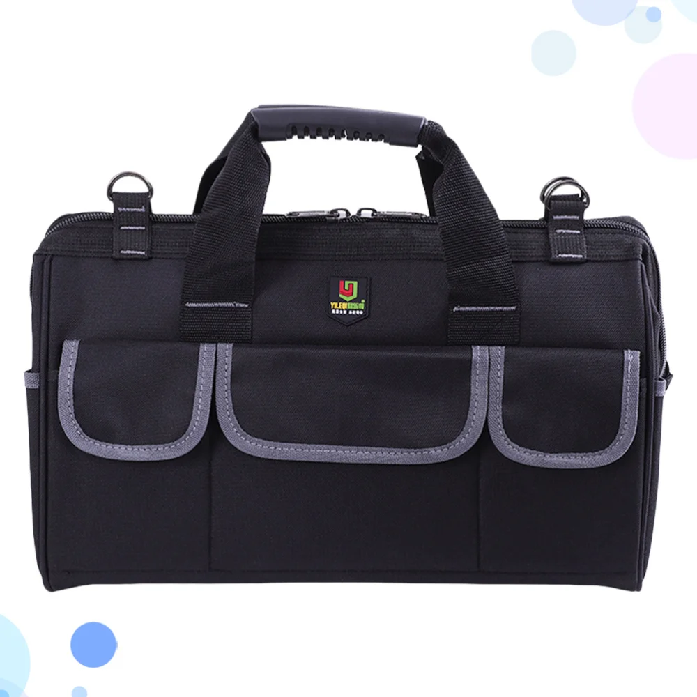 

Multifunctional Repairing Tool Storage Bag Wireman Bag Tool Bag Black (Inches)