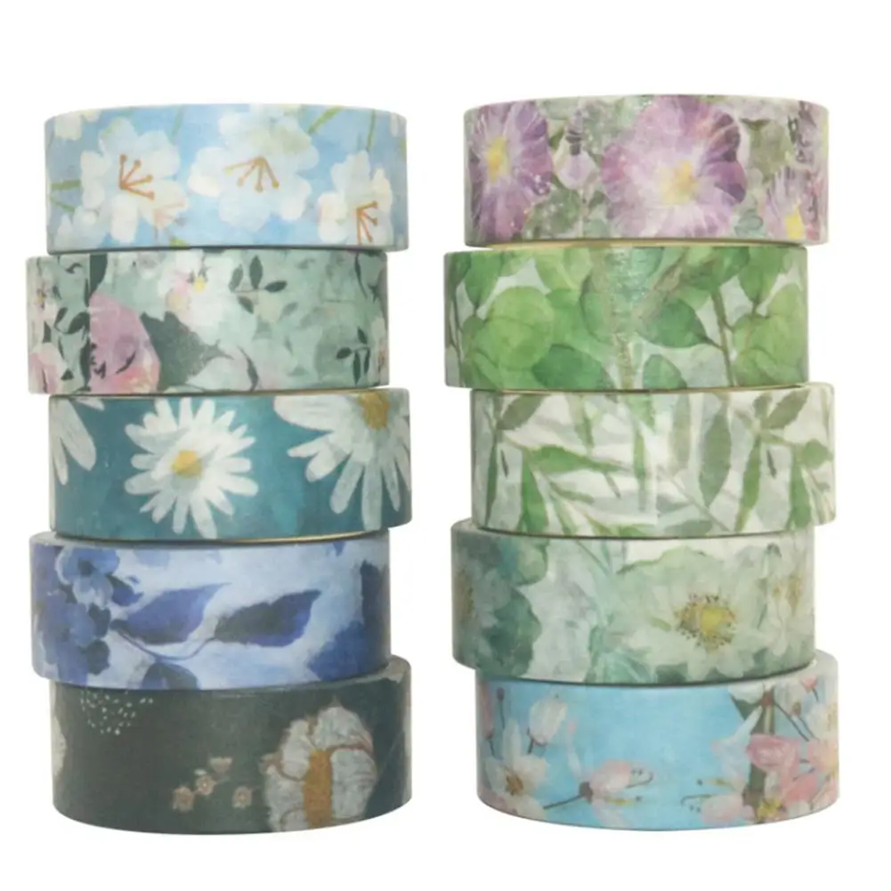 40 шт./компл. Цветочная Маскировочная лента декоративные блестящие ленты для