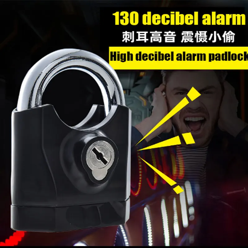 

Дверной замок для склада, навесной замок с сигнализацией, Противоугонный замок, водонепроницаемый, антикоррозийный, противоударный, бытовой замок с паролем