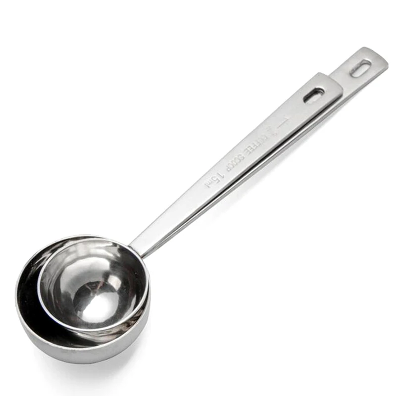 

15ML/30ML Coffee Scoop Stainless Steel Coffee Spoon Long Handle Sugar Powder Tea Scoops Kitchen Measuring Spoons Tools