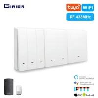 girier smart wifi light switch tuya app433mhz rfvoicetiming wireless remote wall switch smart home support google home alexa