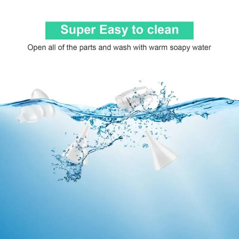 

New Baby Nasal Aspirator Electric Safe Hygienic Nose Cleaner Silicone Snot Sucker For Newborn Infant Toddler Child Kid