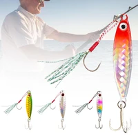 5cm 10g metal sequin simulation fish fishing bait hard lure with double hooks
