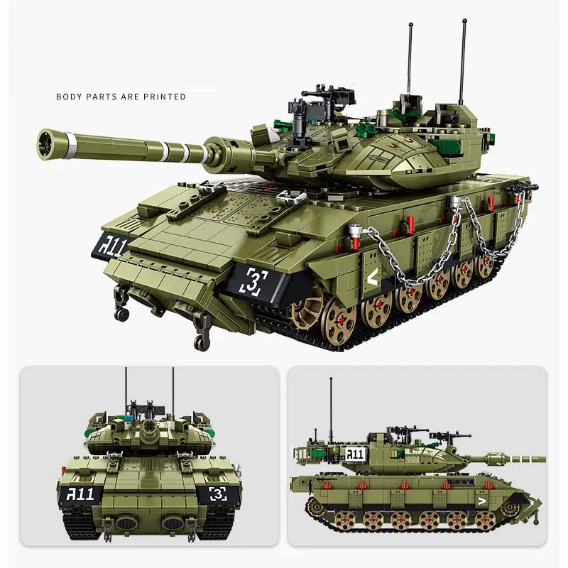 Военная серия модель танка из Израиля современный основной боевой танк Merkava MK4