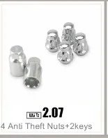 Car Modification 20PCS Stainless Steel Lug Nuts M12x1.25 M12x1.5 M14x1.5 M14x2 Wheel Nuts Bolts For chevrolet Subaru Hyundai