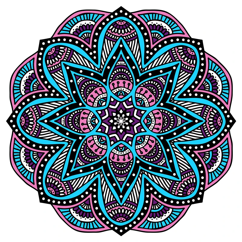 Настенный гобелен с разноцветным принтом настенный подвесной психоделический