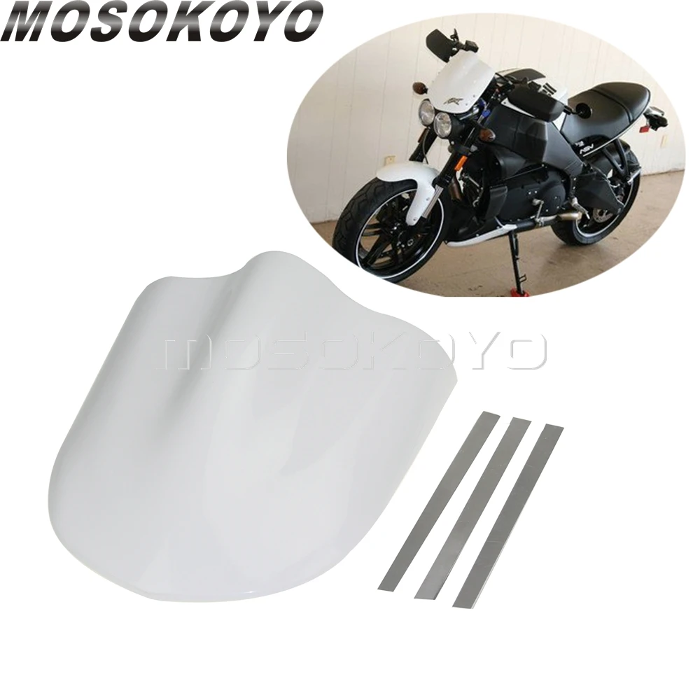 Мотоцикл Белый Fly Экран лобовое стекло универсальный для Yamaha Kawasaki Suzuki SV1100 Buell XB12S