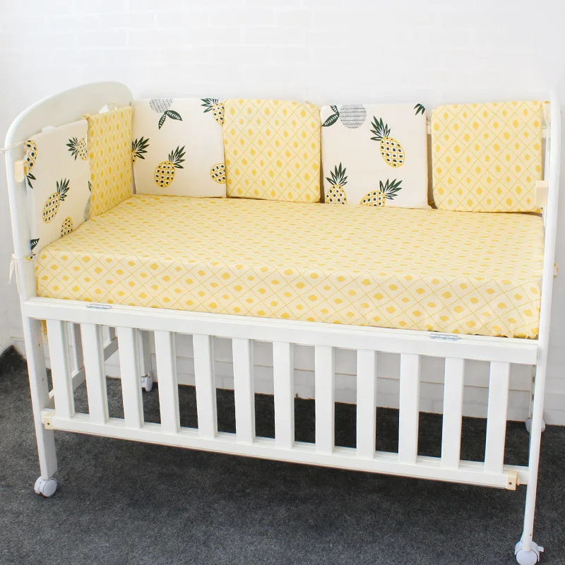 6 шт./лот защита для детской кроватки бампер Комплект постельного белья Тур де ЛИТ