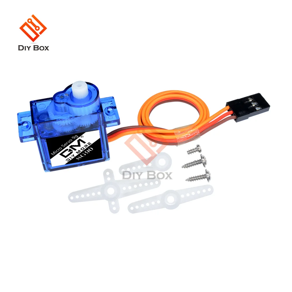 

Mitoot Rc Mini Micro 9g 1.6KG Servo SG90 For RC 250 450 Helicopter Airplane Car Boat For Arduino