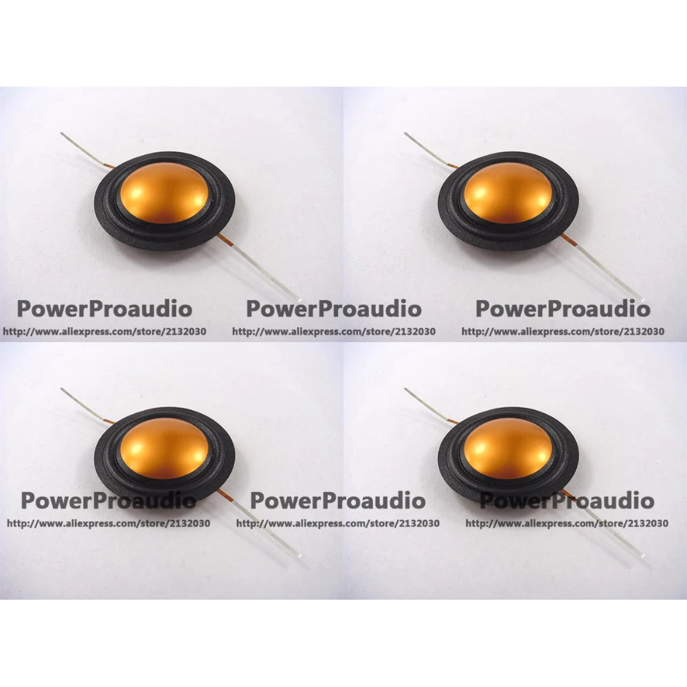 4 шт. 25 мм 5 (1 дюйм) шелк + золото титановый купол с диафрагмой высокочастотные