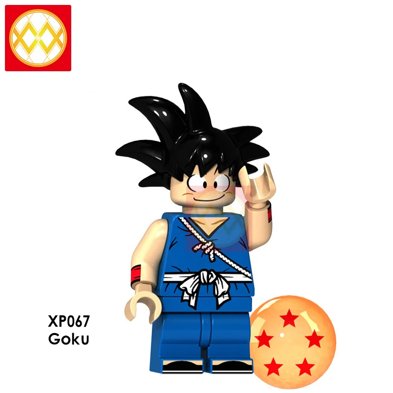 XP067 Goku Dragon Ball Z строительные блоки Гоку Вегета Мастер Роши криллин стволы супер Saiyans Аниме Коллекция игрушек для детей Подарки - Цвет: XP067 Goku