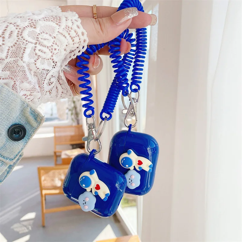 

Cartoon Cloud Spaceman Waist Chains Apple AirPods 1 2 Pro Case Cover iPhone Earbuds Accessories Airpod Case Air Pods Case