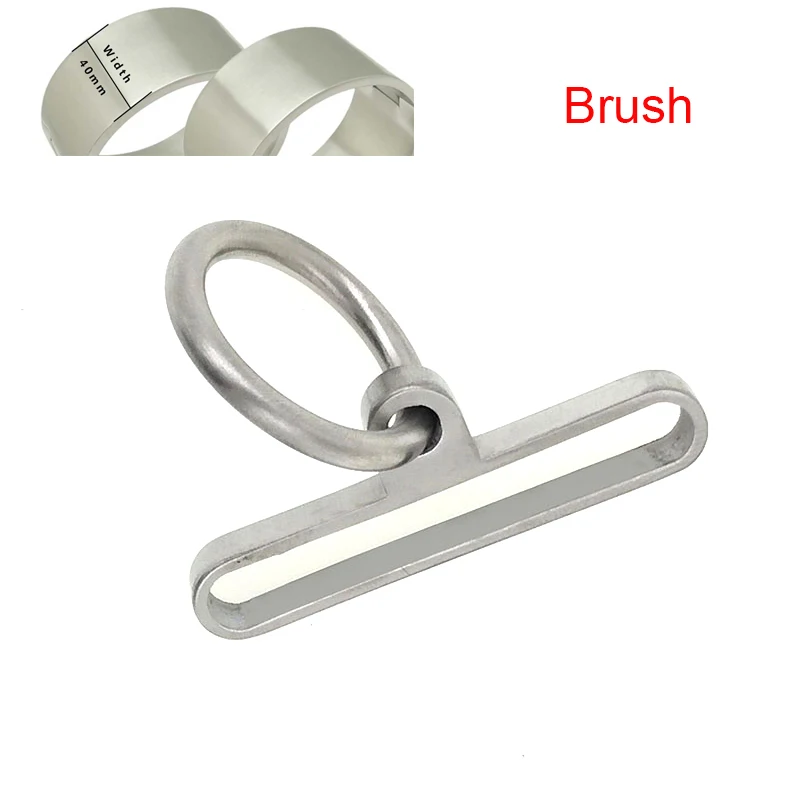 H053-R Brush 4cm Запасные части из нержавеющей стали съемное уплотнительное кольцо для фиксации воротника наручных манжет и лодыжек - Цвет: H053-R Brush 4cm