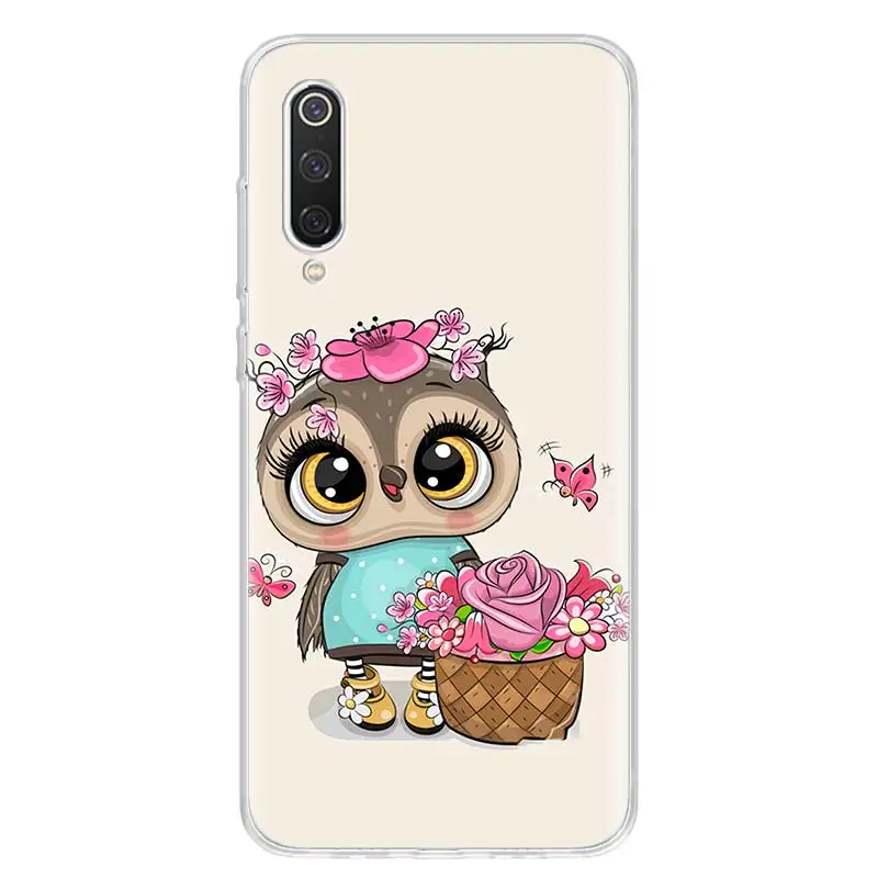 Cute Owl Hearts Lover Christmas Phone Case For Xiaomi Redmi 10 10A 10C 10X 9 Prime 9A 9C 9T 8 8A 7 7A 6 Pro S2 6A K40 K30 K20 Co