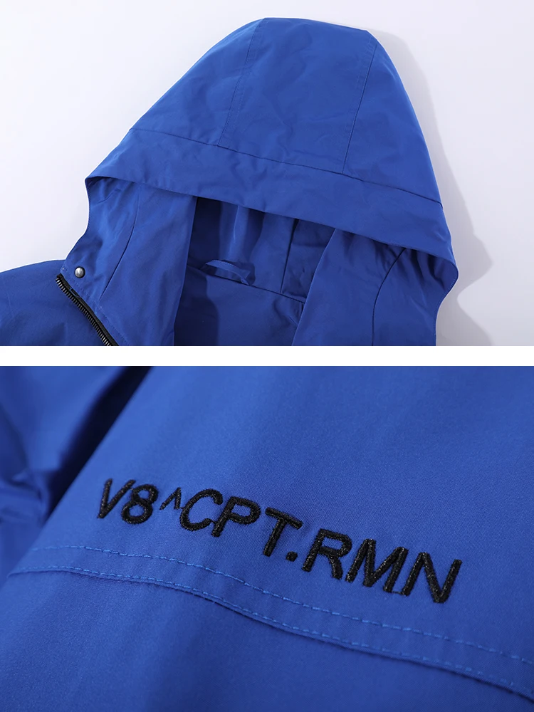 Пионерский лагерь модная мужская ветровка с капюшоном фиолетовая Королевская