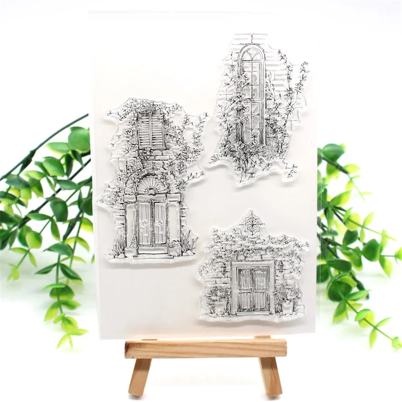 

ZFPARTY Doors Transparent Clear Silicone Stamp for DIY scrapbooking/photo album Decorative card making