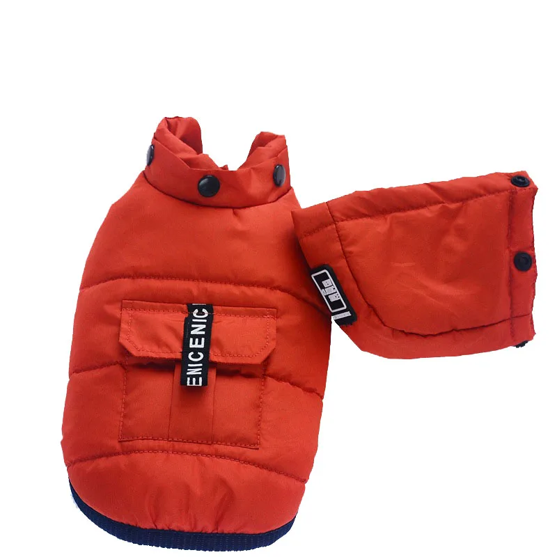 Зимняя одежда для собак куртка теплое пальто домашних животных ветрозащитный