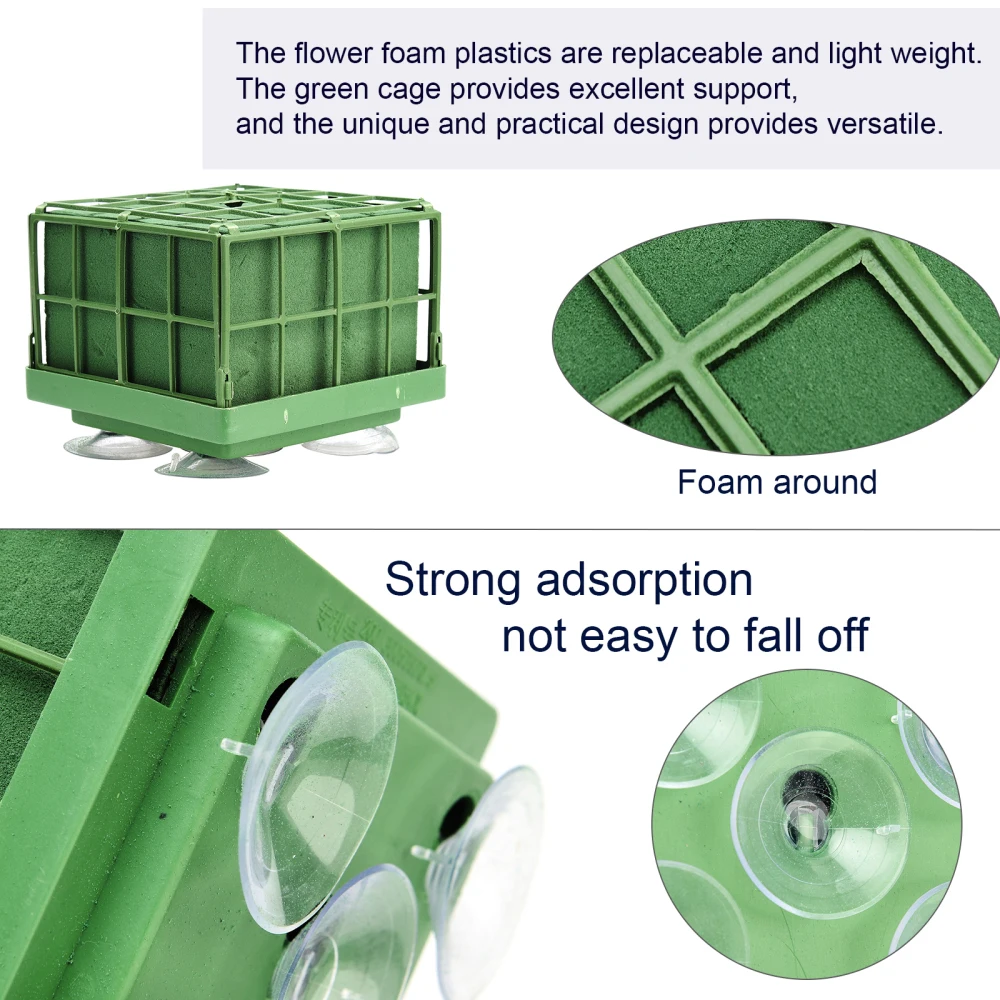 Подставка для цветов на присоске сменная пена + фенольная смола полипропилен