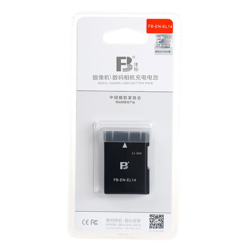 

Feng standard EN-EL14 battery is suitable for Nikon D3300 D3100 D5300 D5200 SLR camera battery