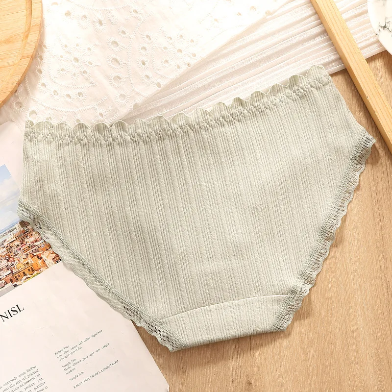 3 шт./компл. женские хлопковые трусы с заниженной талией | Женская одежда