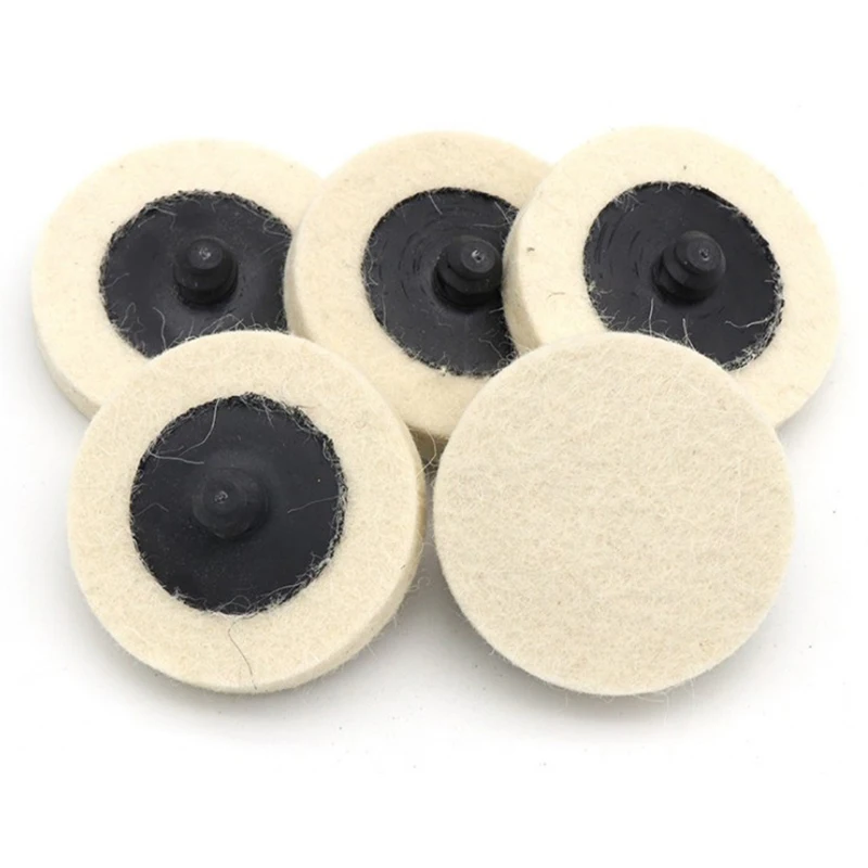 

51Pcs 2inch 50mm Compressed Wool Pad Fabric Disc Polishing Buffing Pads Wheels for Grinding Abrasive Tools Accessories
