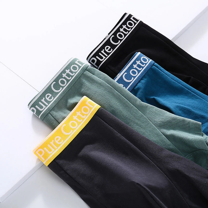 3pcs/Lot Man Boxer Men Underwear Cotton Boxers Homme Brand Mens Underpants Male Panties Breathable U Convex Pouch Shorts L-3XL