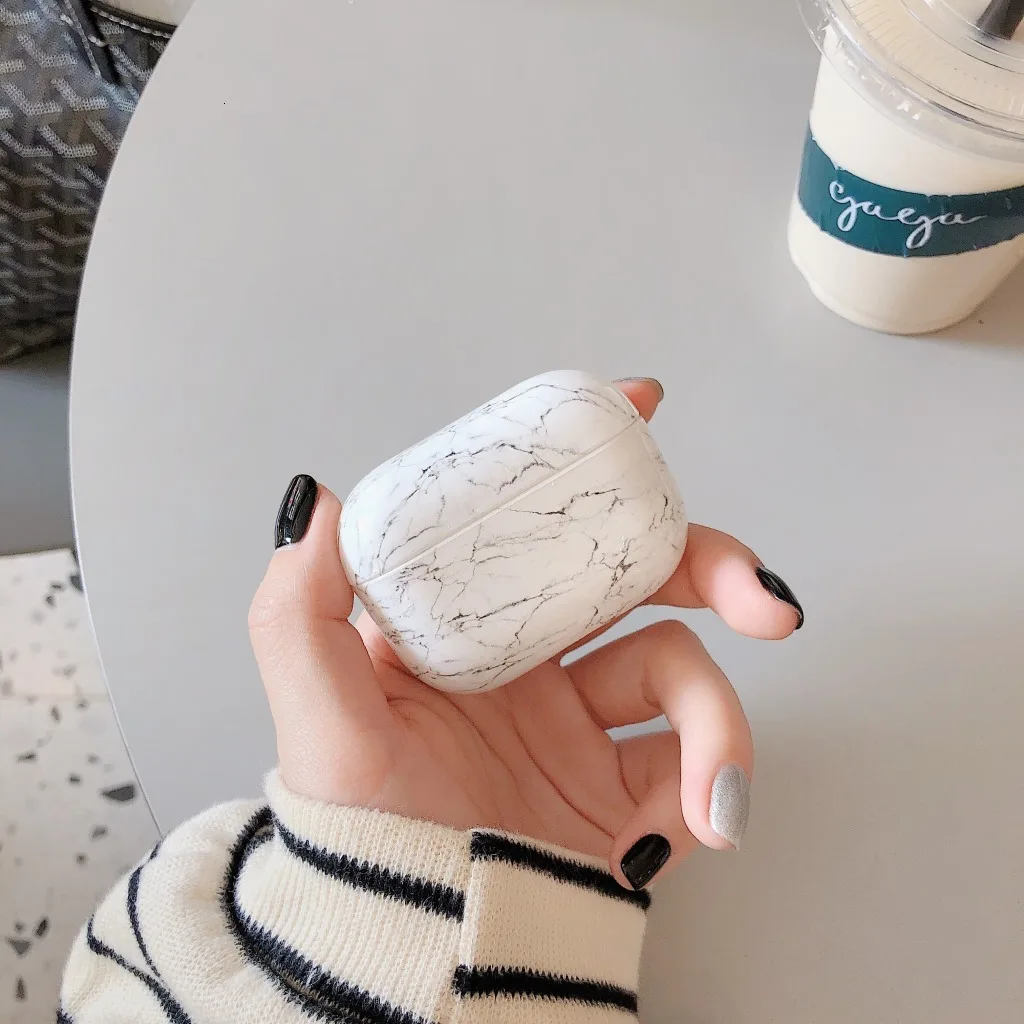 Чехол Duszake 3D с мрамором для Airpods Pro чехол беспроводной Bluetooth Airpod 3 Apple Air Pods чехлы