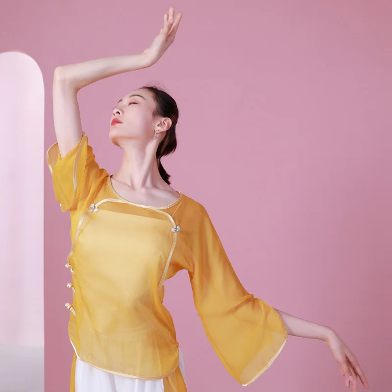 

Сказочные китайские танцевальные топы, женская дизайнерская одежда, праздничный наряд, классический танцевальный костюм, лирическая Одежд...