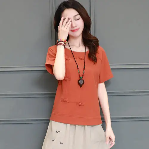 

2020 Beige T Shirt Women Clothes Fashion TeeTop multi Fashion Cotton Ladies Tee Shirt
