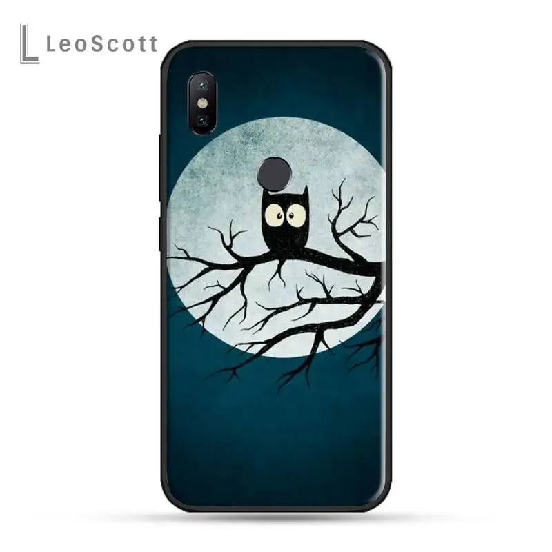 

Cute Owl Hearts Lover Christmas Phone Case For xiaomi Redmi 5 5A plus 7A 8 note 2 3 4 5 5A 6 7 GO K20 A2