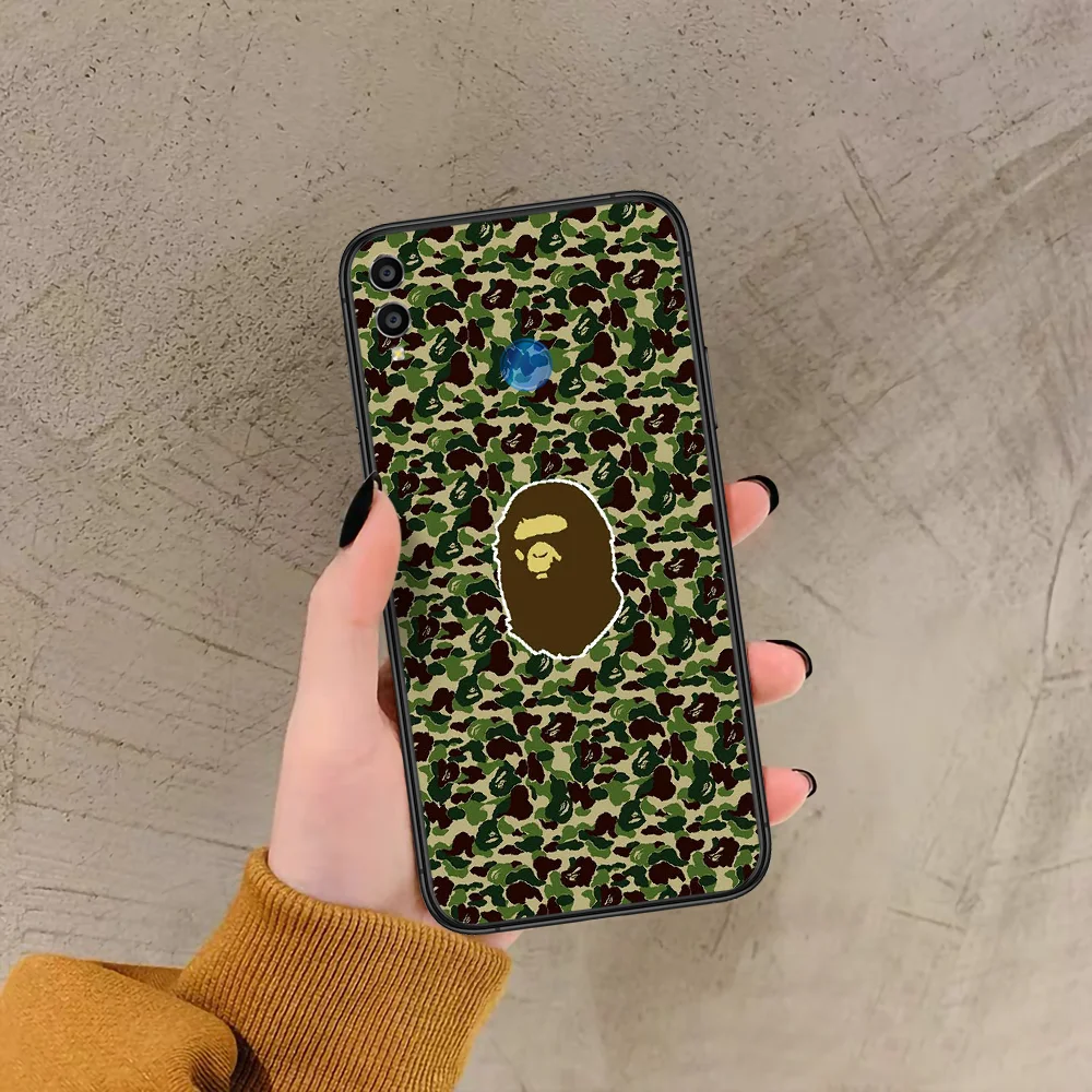 

Sports Brand Bape Shark Phone Case For Huawei Honor 6A 7A 7C 8 8A 8X 9 9X 10 10i 20 Lite Pro Play black Bumper Painting Shell 3D