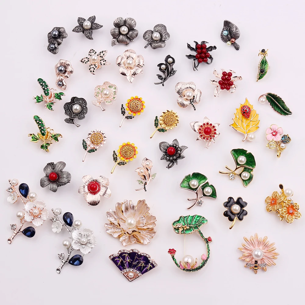 Женская Винтажная брошь цветок из искусственного жемчуга украшение для