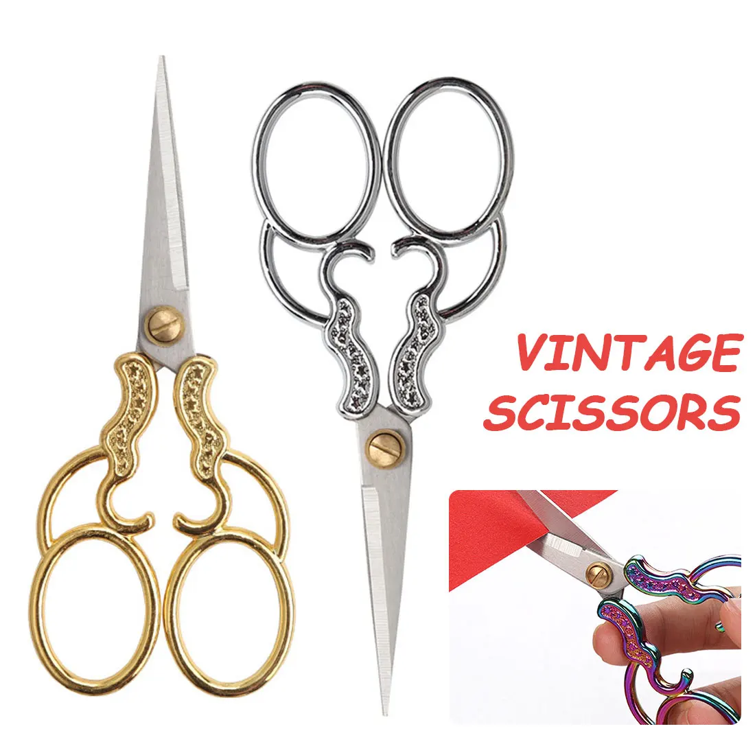 

Retro Scissors Stainless Steel Scissors Tailor Scissors Vintage Scissors Antique Embroidery Fabric Scissors Cross Stitch Sewing