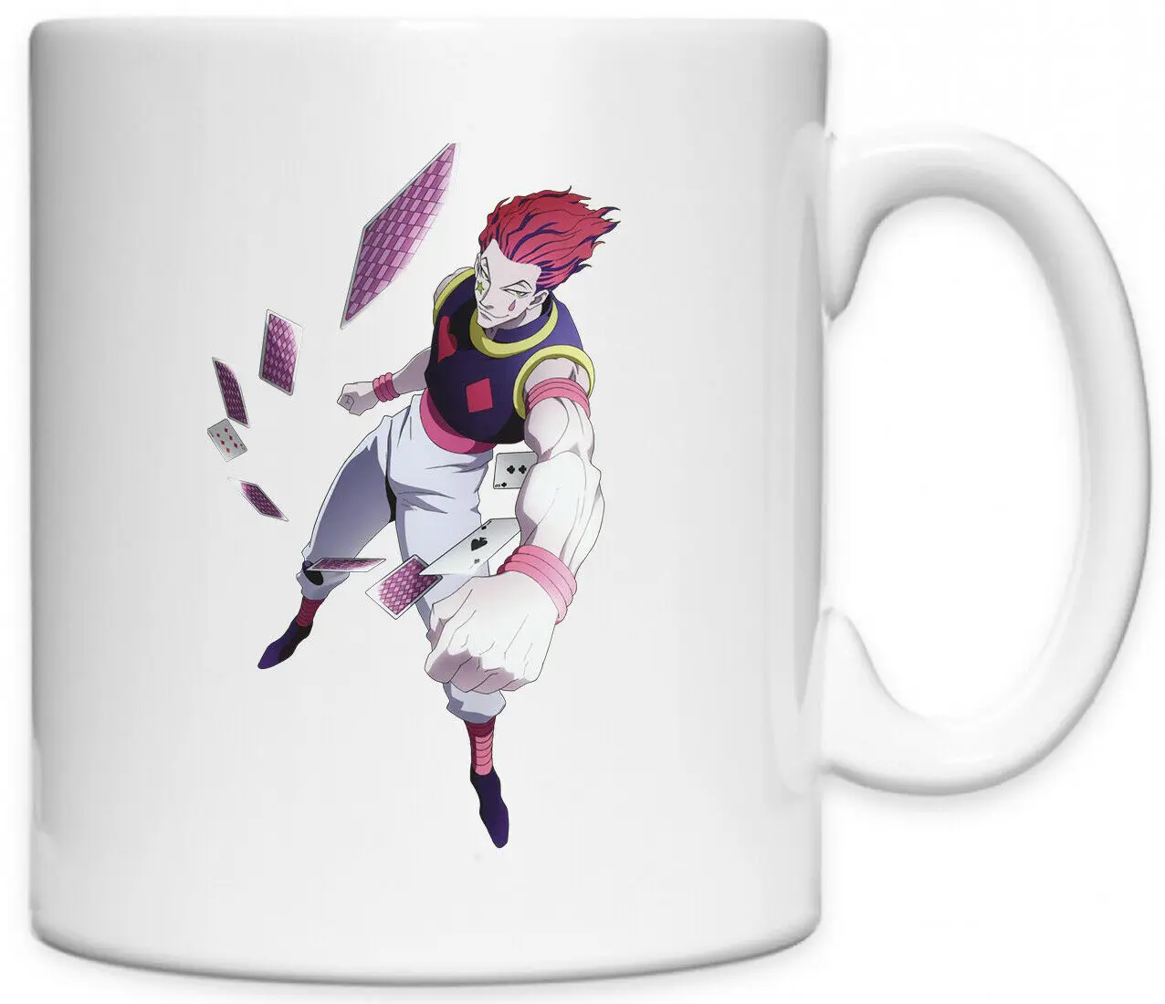 

Забавная аниме вешалка Hunter X Hunter Hisoka 11 унций для кофейных чаек, персонализированная белая керамическая кухонная бара, домашняя кружка, подар...