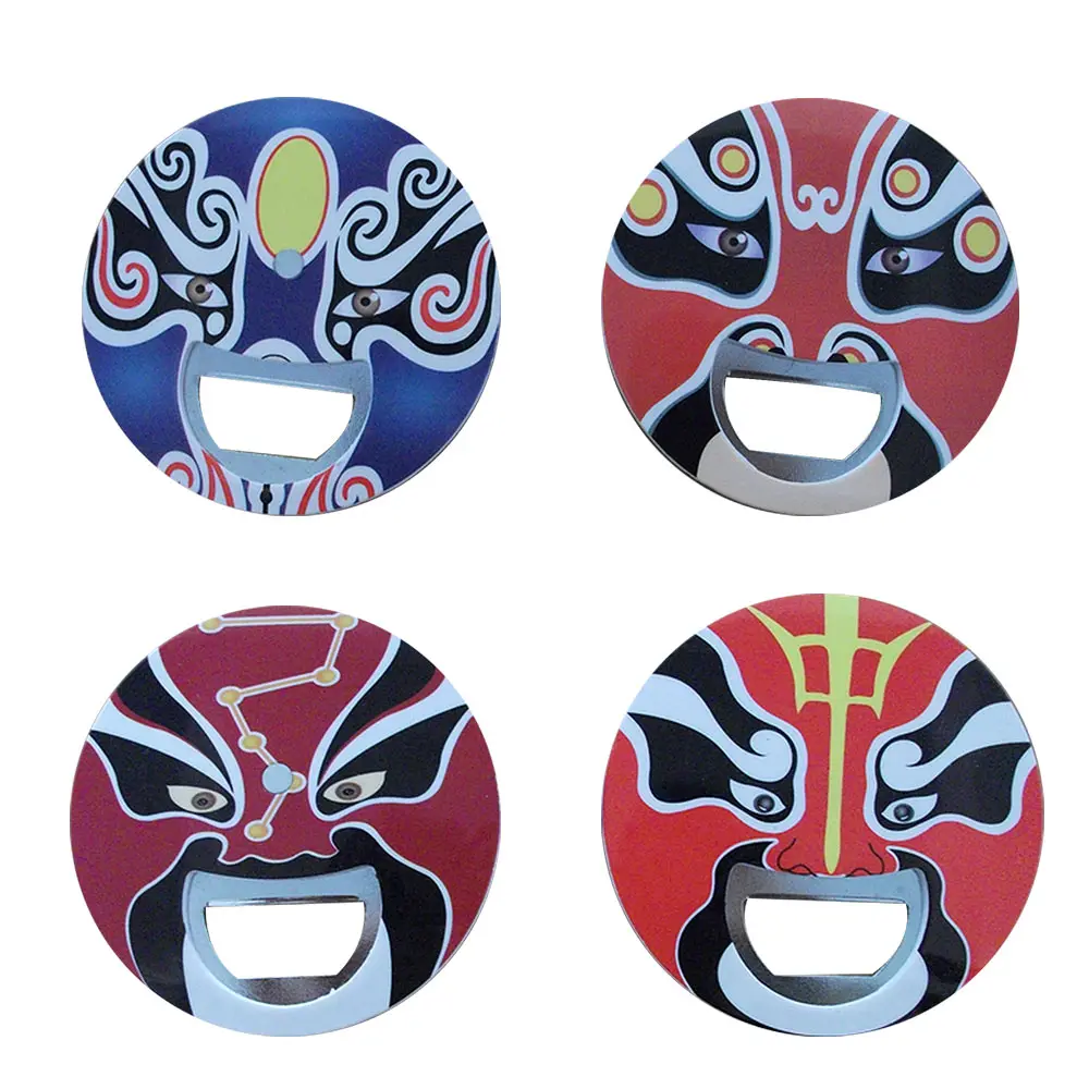 1pcs Creative Can Jar Opener Peking Opera Face Mask Bottles Opening Original Chinese Beer Bottle | Дом и сад