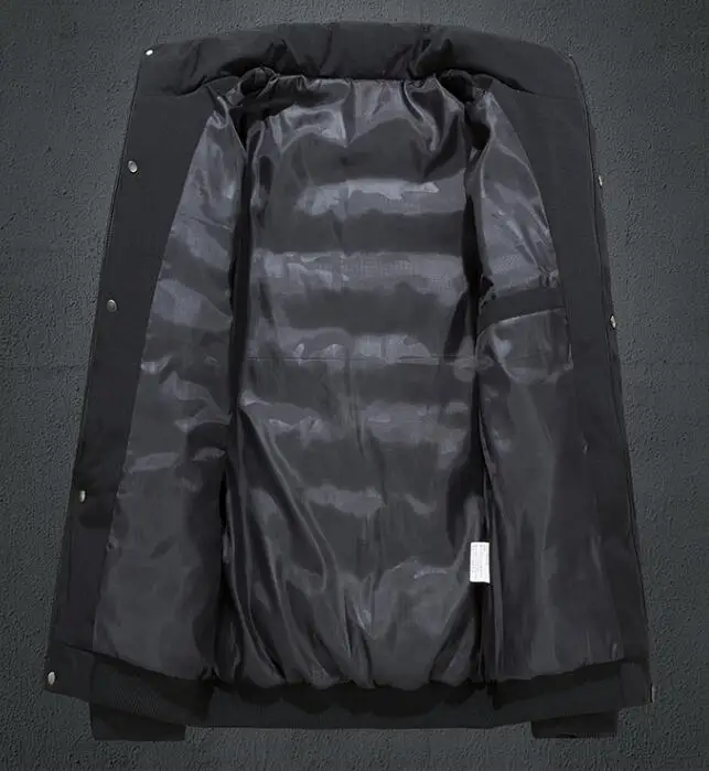 Male Padded Warm Parkas Stand Collar Winter Cotton-padded Clothes Thick Men Winter Jacket