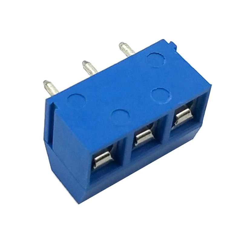 KF301R 301R 5 0 2P 3P PCB универсальные Винтовые клеммные блоки синяя пластиковая Высота 10