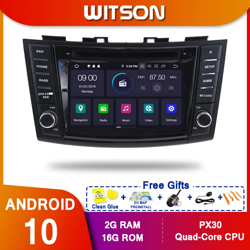WITSON! Автомобильный DVD плеер на Android 10 Восьмиядерный процессор PX5 для SUZUKI SWIFT (2011 2015)