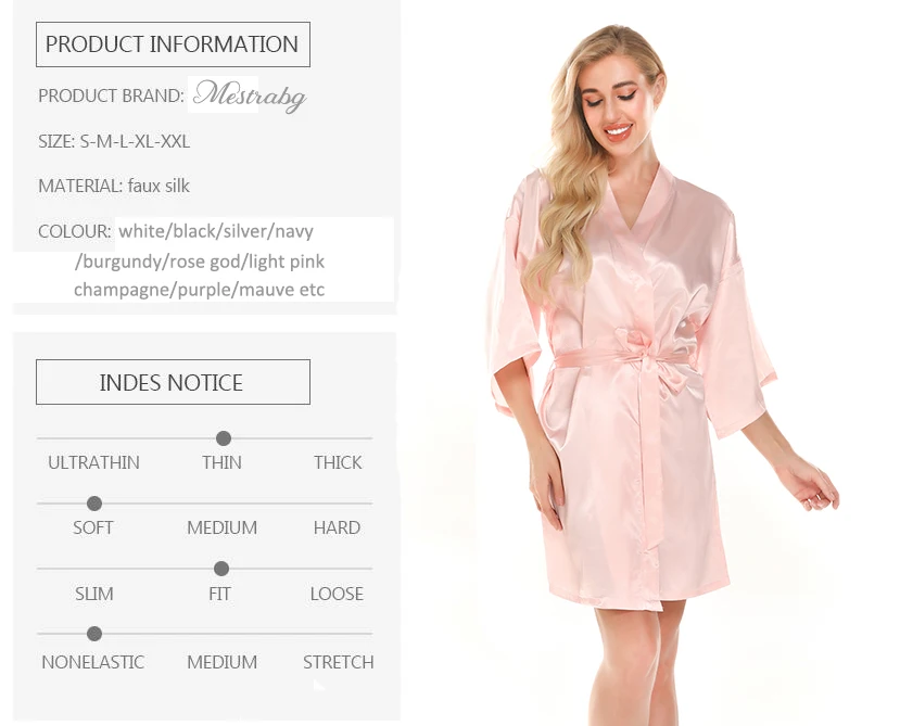 Новинка 2020 светло-розовые халаты для подружки невесты свадебные розовое